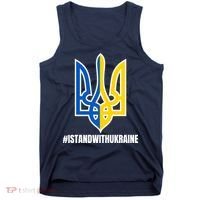 I Stand With Ukraine Flag Support Free Ukrainians Tank Top thumb 0