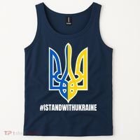 I Stand With Ukraine Flag Support Free Ukrainians Tank Top thumb 2