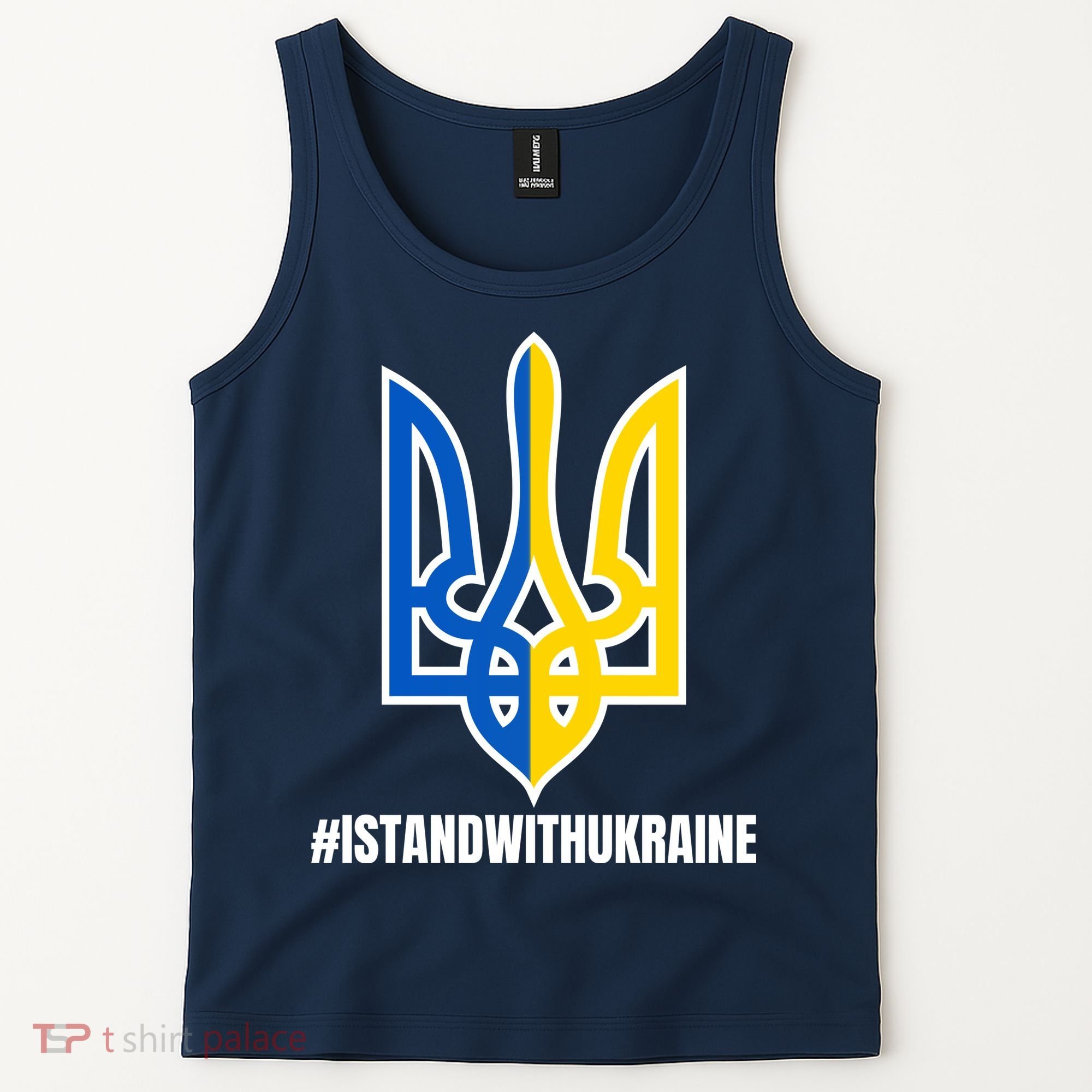I Stand With Ukraine Flag Support Free Ukrainians Tank Top