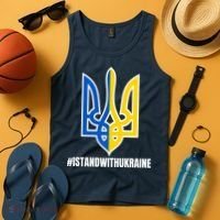 I Stand With Ukraine Flag Support Free Ukrainians Tank Top thumb 4