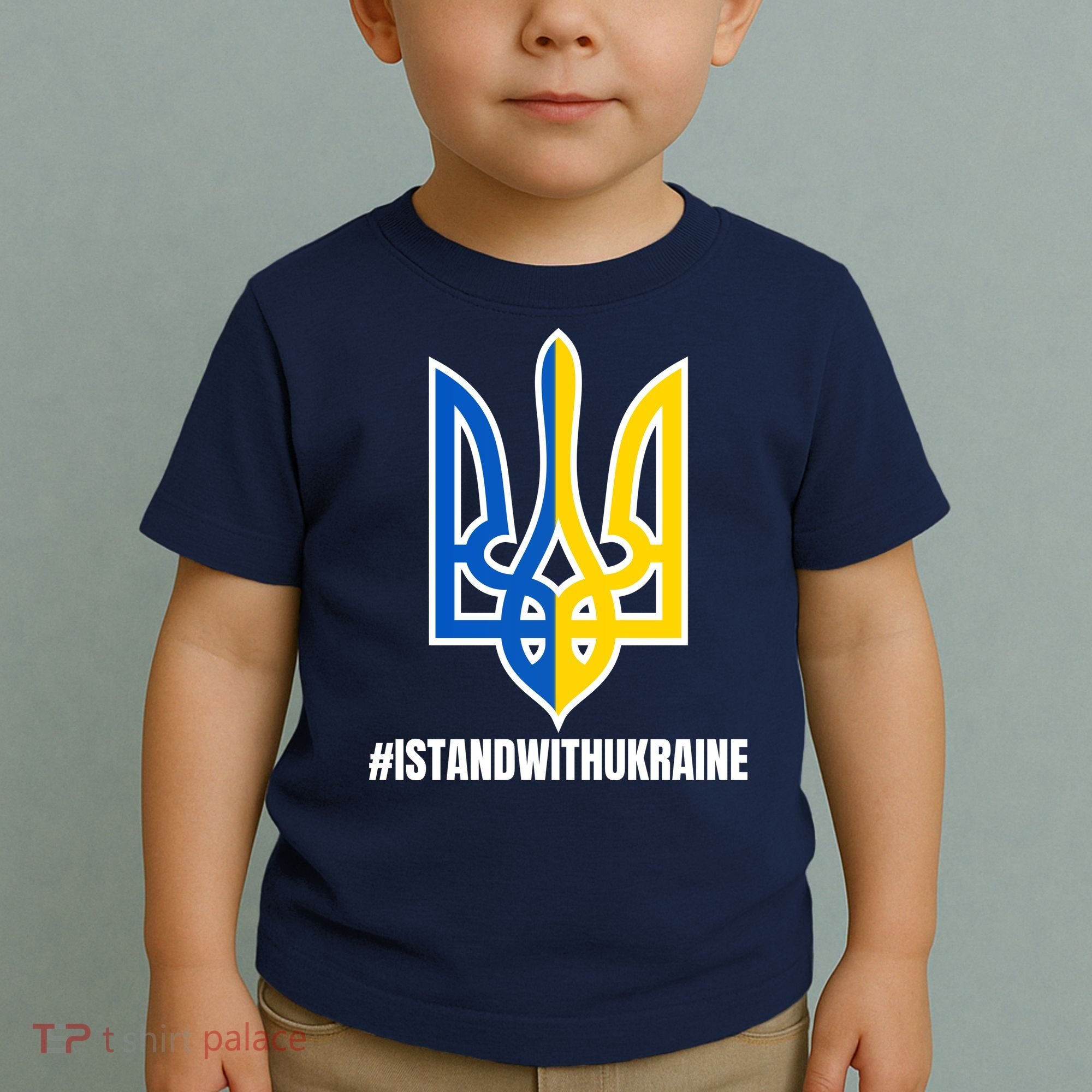 I Stand With Ukraine Flag Support Free Ukrainians Toddler T-Shirt