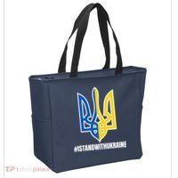 I Stand With Ukraine Flag Support Free Ukrainians Tote Bag thumb 2