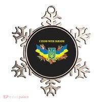 I Stand With Ukraine Floral Ornament thumb 0