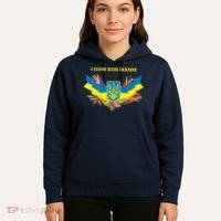 I Stand With Ukraine Floral Hoodie thumb 5