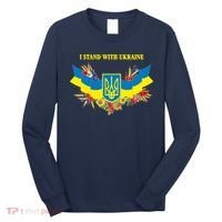 I Stand With Ukraine Floral Long Sleeve Shirt thumb 0