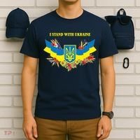 I Stand With Ukraine Floral T-Shirt thumb 6