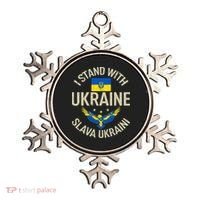I Stand With Ukraine Slava Ukraini Glory To Ukraine Support Ornament thumb 0