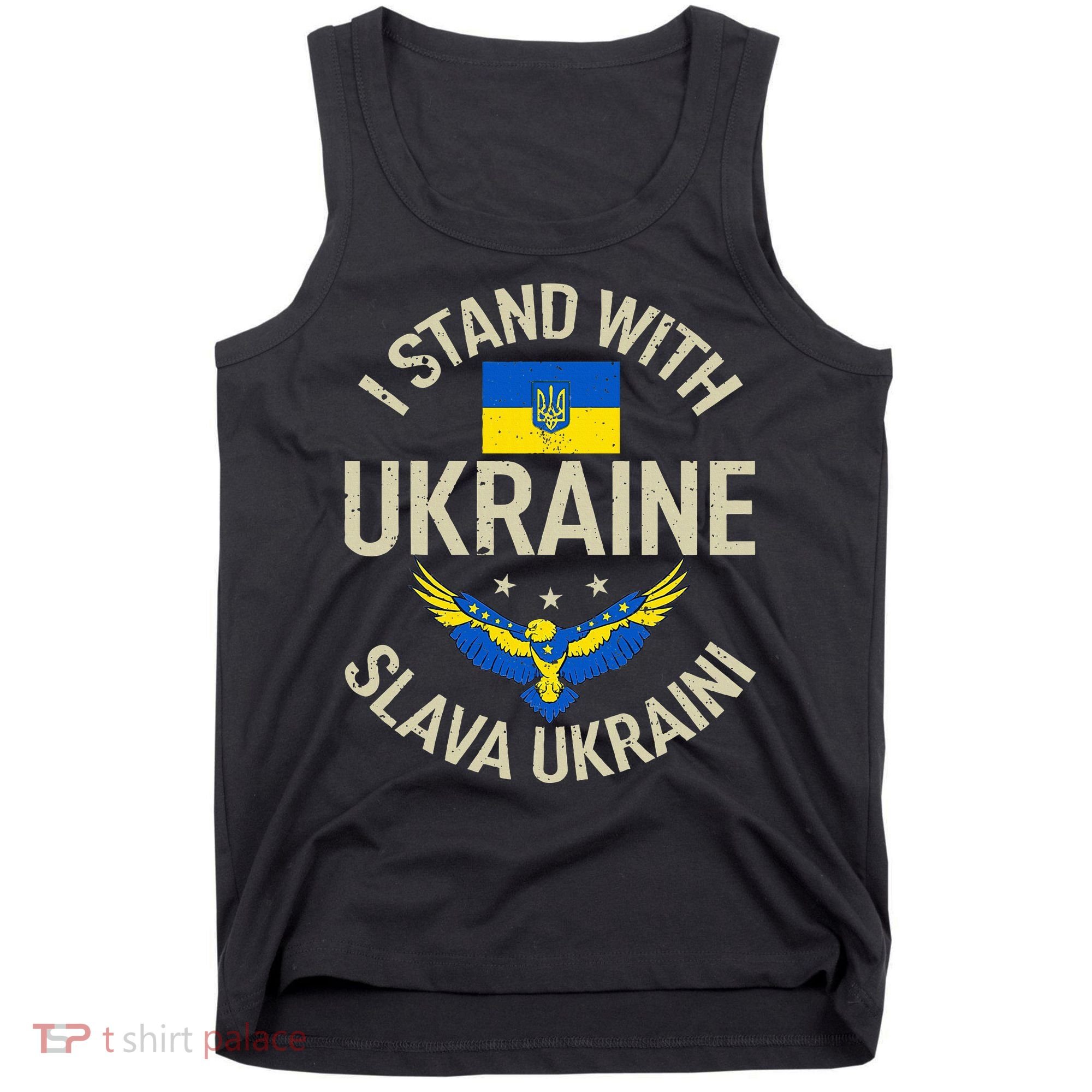 I Stand With Ukraine Slava Ukraini Glory To Ukraine Support Tank Top
