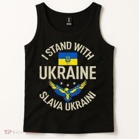 I Stand With Ukraine Slava Ukraini Glory To Ukraine Support Tank Top thumb 2