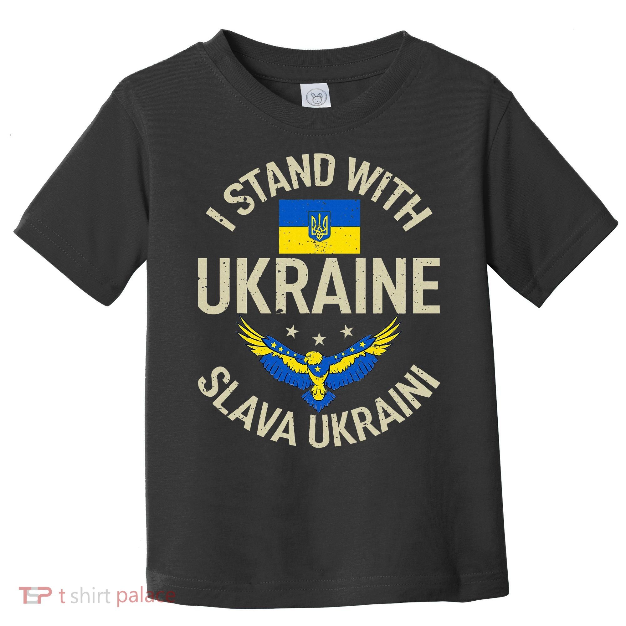 I Stand With Ukraine Slava Ukraini Glory To Ukraine Support Toddler T-Shirt