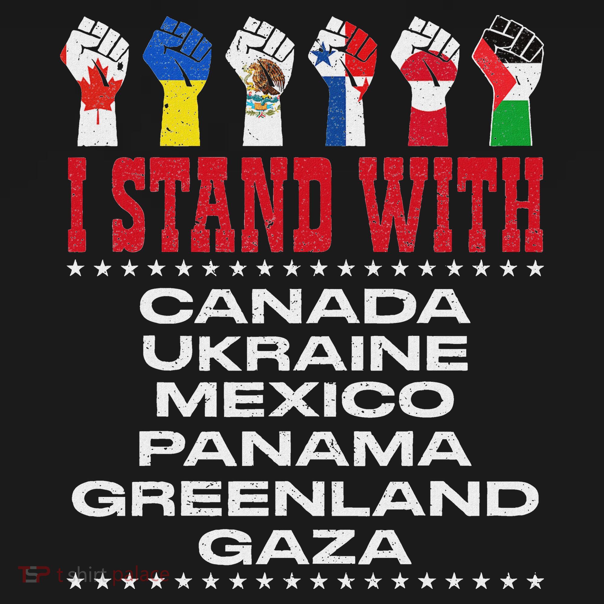I Stand With Canada Greenland Mexico Panama Gaza Ukraine Women's Hoodie
