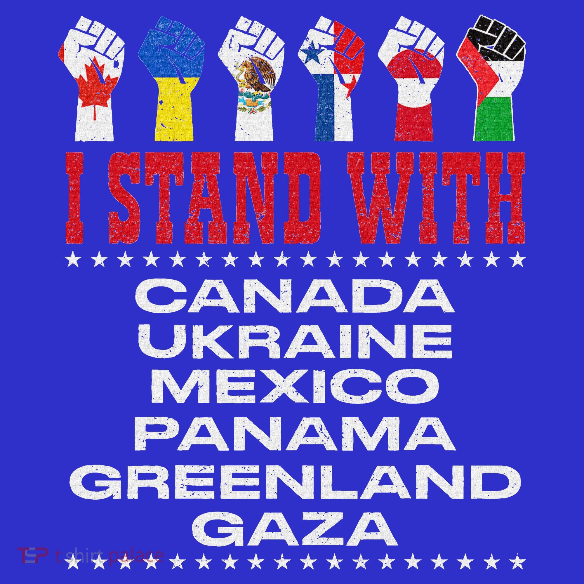 I Stand With Canada Greenland Mexico Panama Gaza Ukraine Polo
