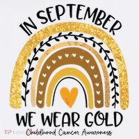 In September We Wear Gold Rainbow Childhood Cancer Awareness Women's Tank Top thumb 5