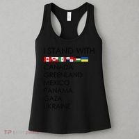 I Stand With Canada Greenland Mexico Panama Gaza Ukraine Women's Tank Top thumb 3