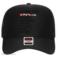 I Stand With Canada Greenland Mexico Panama Gaza Ukraine Hat thumb 0