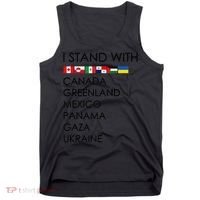I Stand With Canada Greenland Mexico Panama Gaza Ukraine Tank Top thumb 0