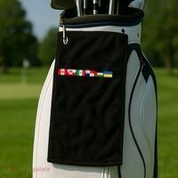 I Stand With Canada Greenland Mexico Panama Gaza Ukraine Golf Towel thumb 2