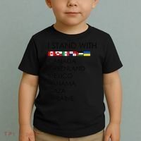 I Stand With Canada Greenland Mexico Panama Gaza Ukraine Toddler T-Shirt thumb 2