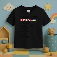 I Stand With Canada Greenland Mexico Panama Gaza Ukraine Toddler T-Shirt thumb 3