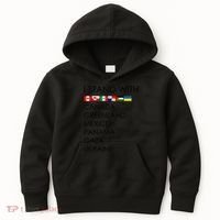 I Stand With Canada Greenland Mexico Panama Gaza Ukraine Kids Hoodie thumb 0