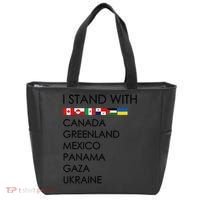 I Stand With Canada Greenland Mexico Panama Gaza Ukraine Tote Bag thumb 0