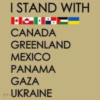 I Stand With Canada Greenland Mexico Panama Gaza Ukraine Mousepad thumb 1