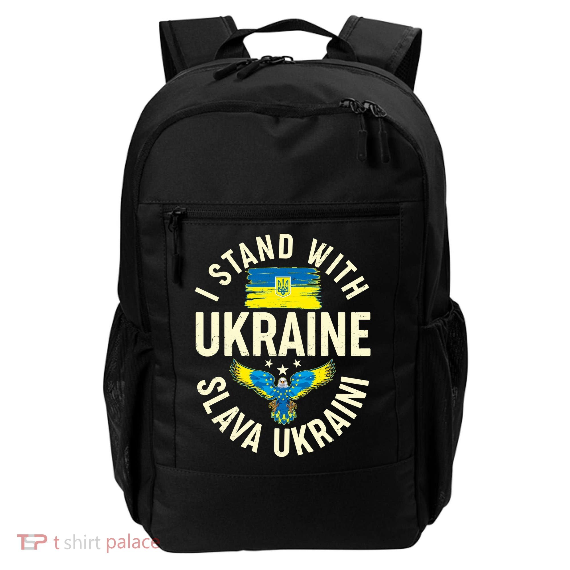 I Stand With Ukraine Slava Ukraini Backpack