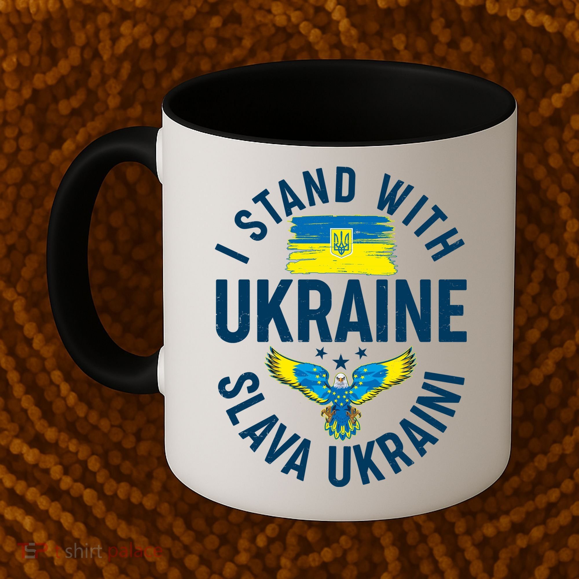 I Stand With Ukraine Slava Ukraini Coffee Mug