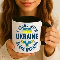I Stand With Ukraine Slava Ukraini Coffee Mug thumb 3