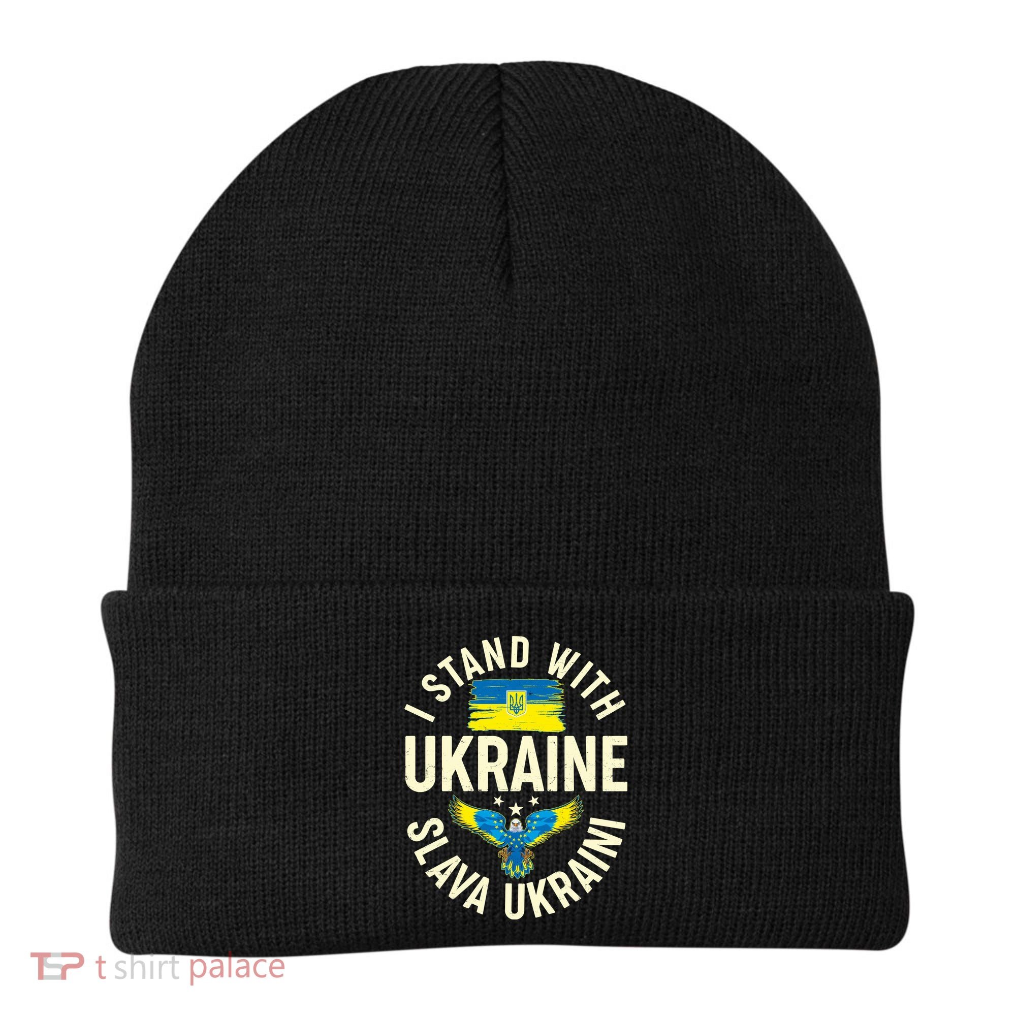 I Stand With Ukraine Slava Ukraini Beanie