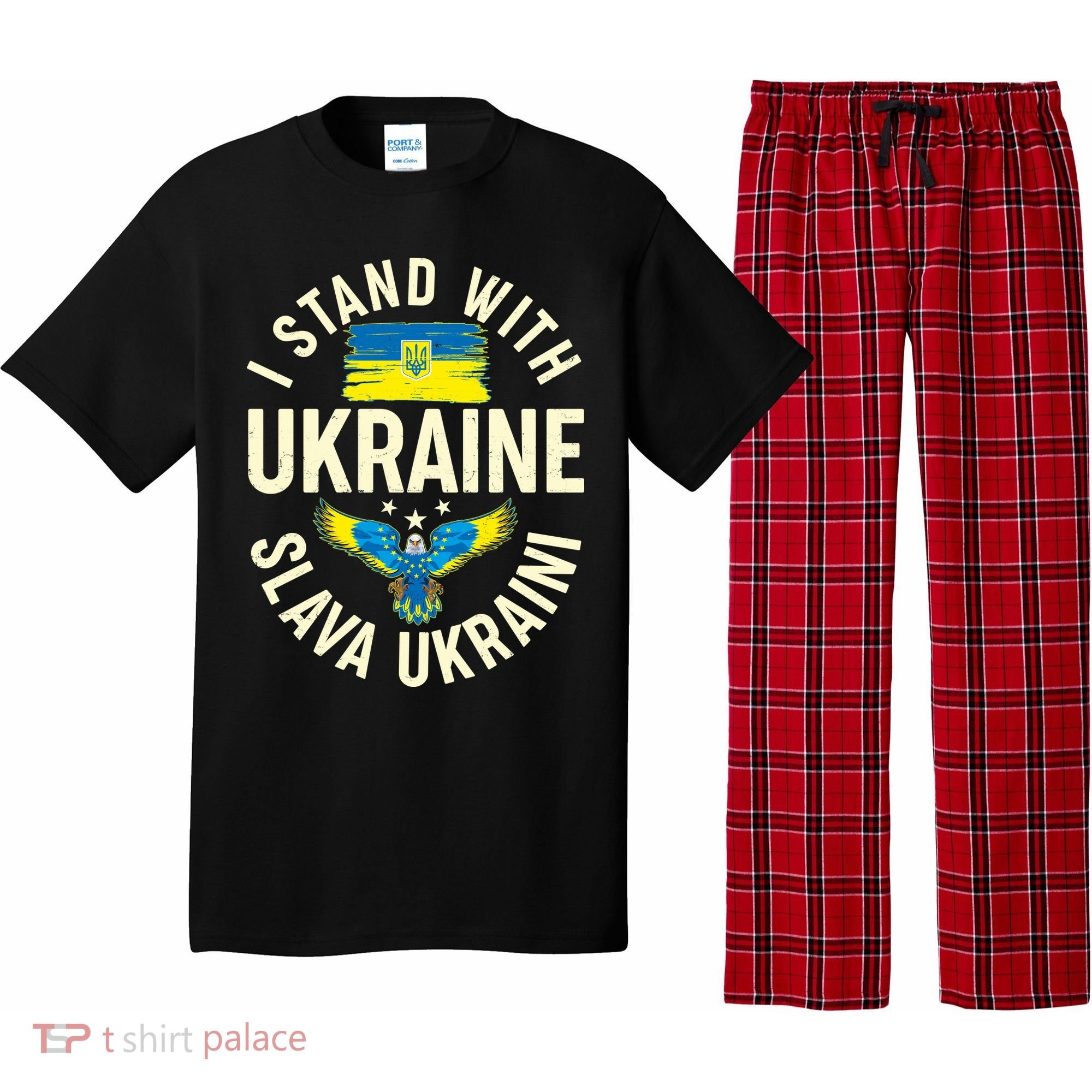 I Stand With Ukraine Slava Ukraini Pajama Set