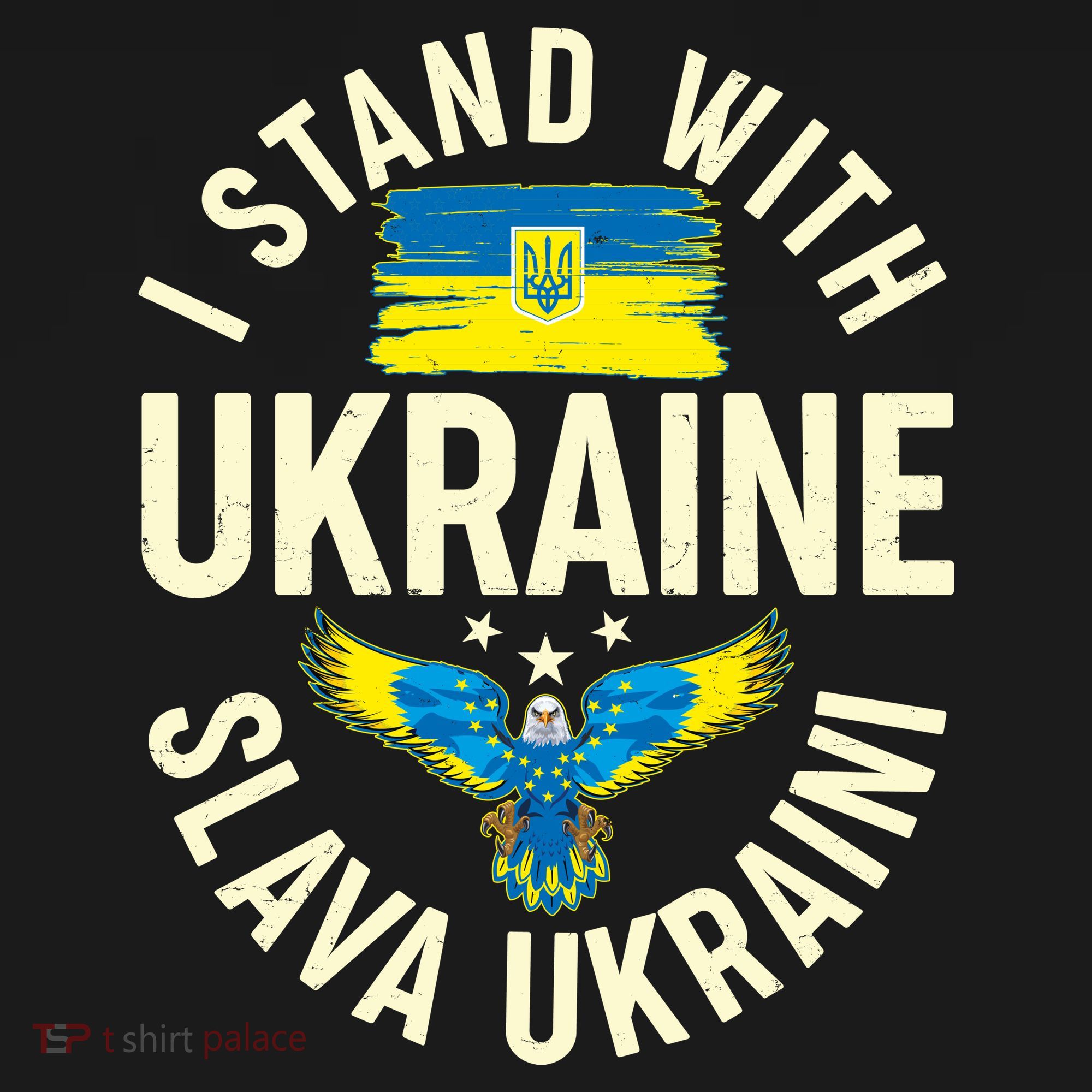 I Stand With Ukraine Slava Ukraini Mousepad