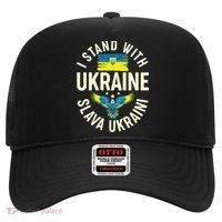 I Stand With Ukraine Slava Ukraini Hat thumb 0