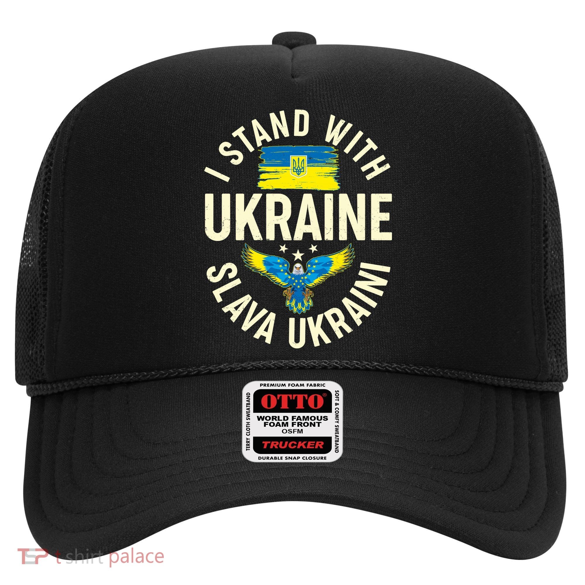 I Stand With Ukraine Slava Ukraini Hat