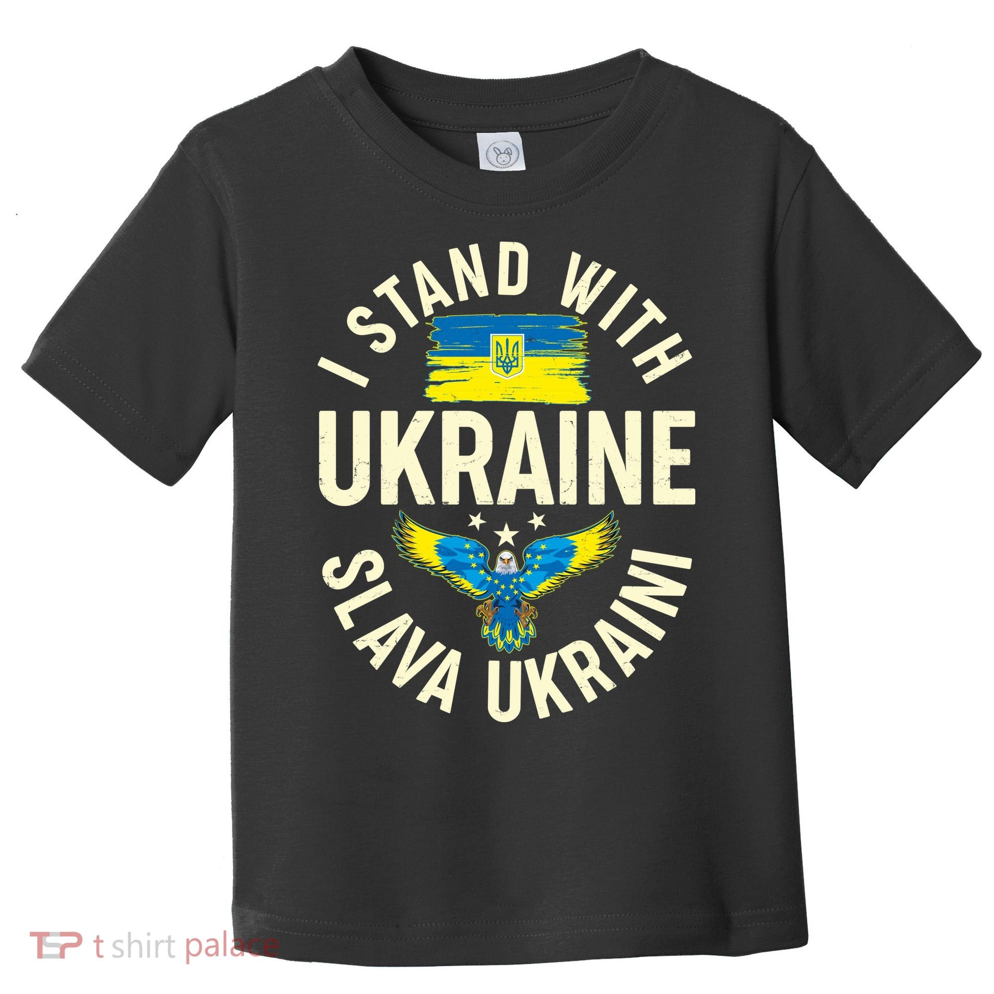 I Stand With Ukraine Slava Ukraini Toddler T-Shirt