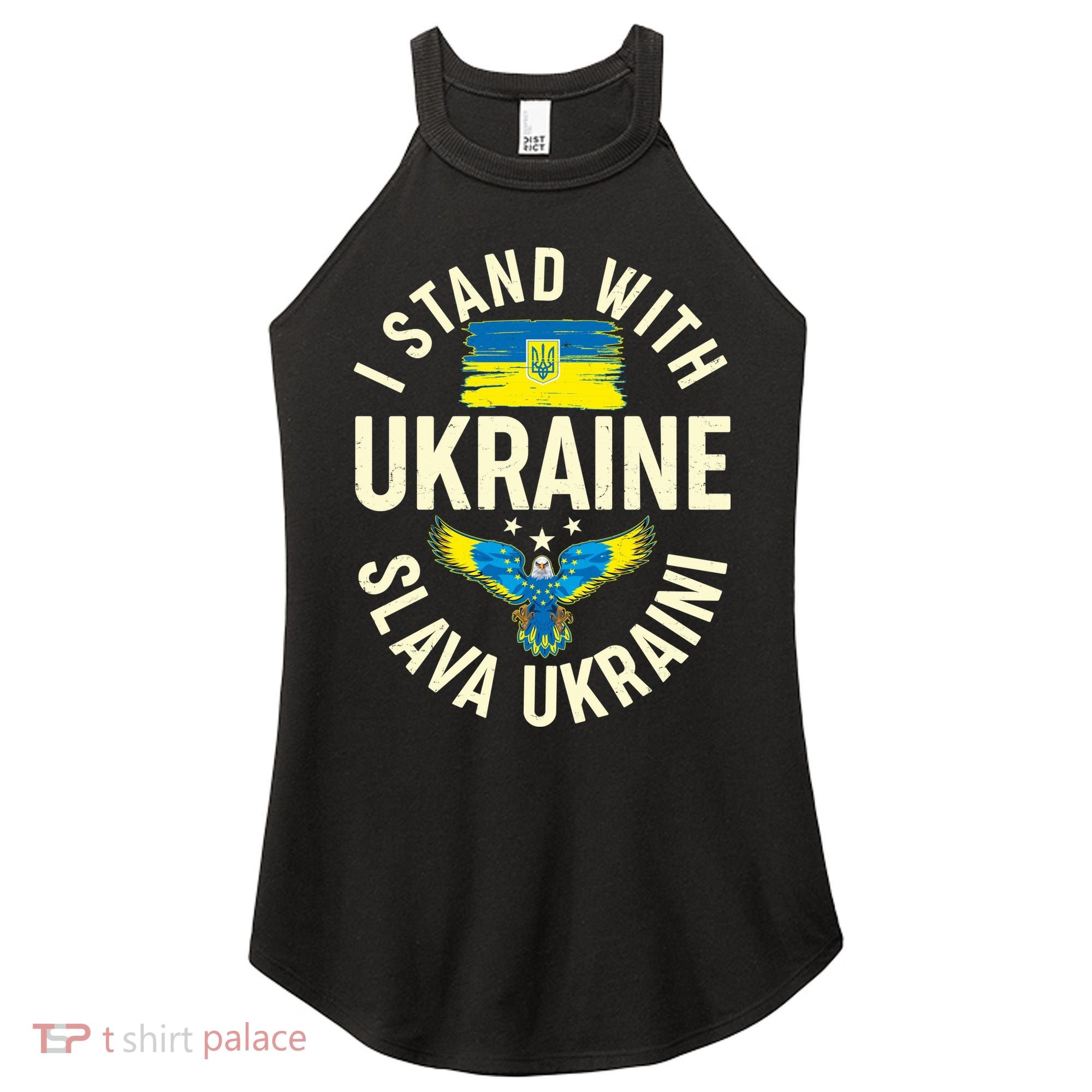 I Stand With Ukraine Slava Ukraini Women's Perfect Tri Rocker Tank