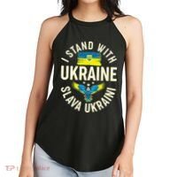 I Stand With Ukraine Slava Ukraini Women's Perfect Tri Rocker Tank thumb 2