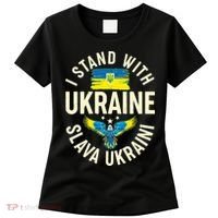 I Stand With Ukraine Slava Ukraini Women's T-Shirt thumb 0