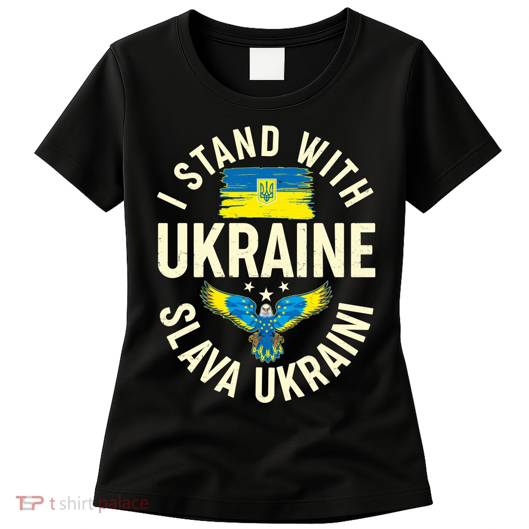 I Stand With Ukraine Slava Ukraini Women's T-Shirt