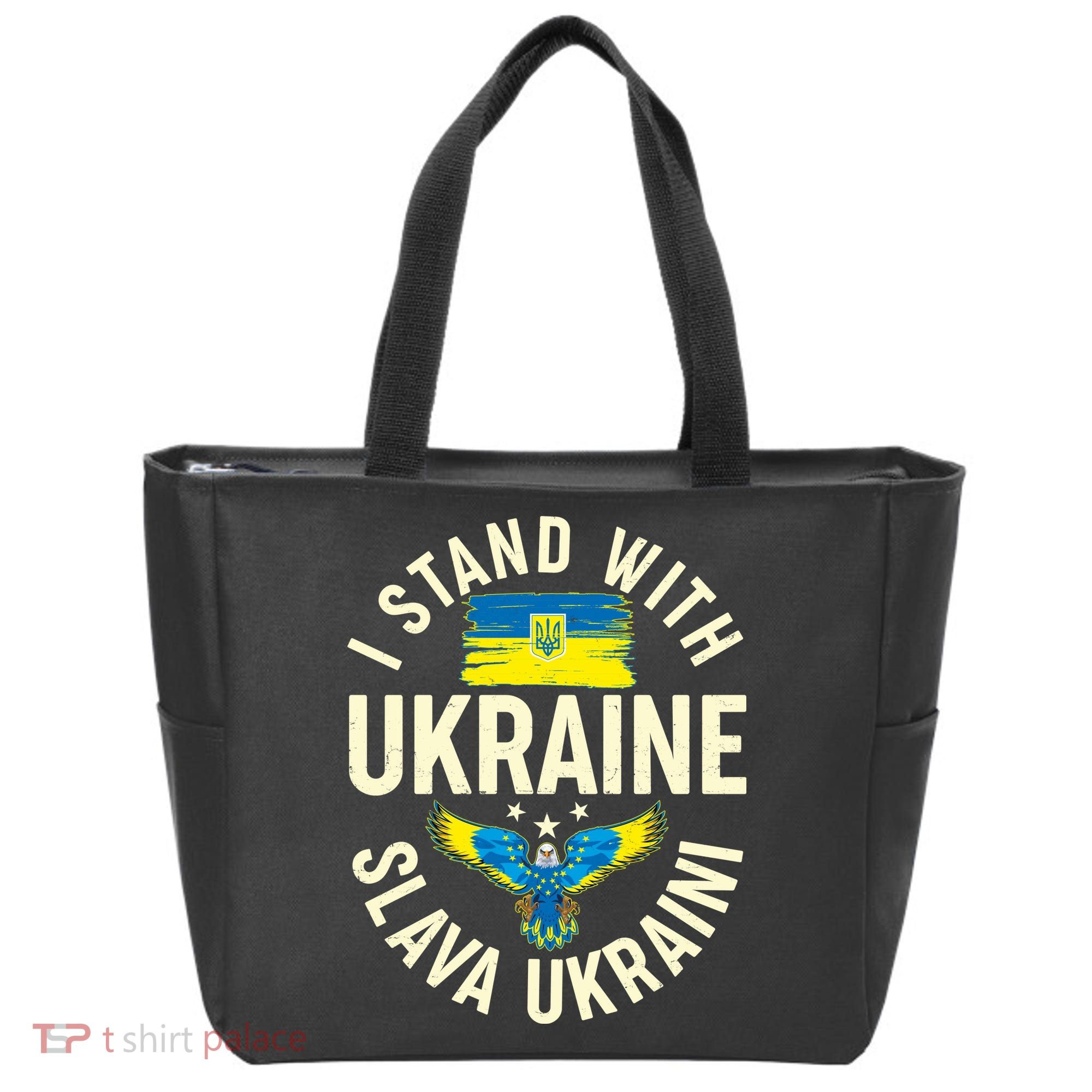 I Stand With Ukraine Slava Ukraini Tote Bag