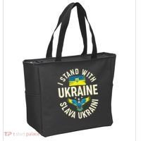 I Stand With Ukraine Slava Ukraini Tote Bag thumb 2