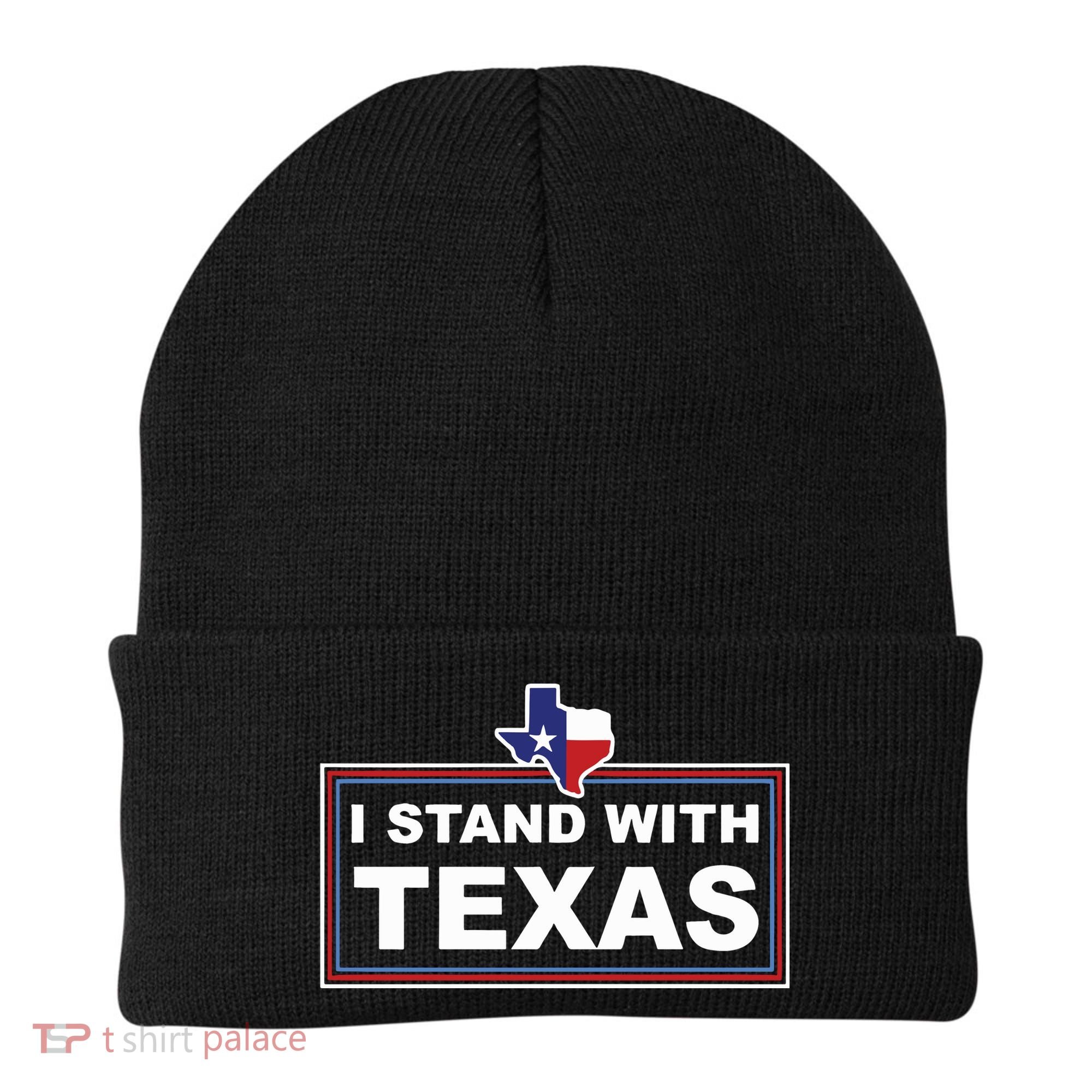 I Stand With Texas Luke Rudkow Beanie