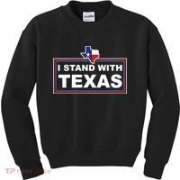 I Stand With Texas Luke Rudkow Kids Sweatshirt thumb 0