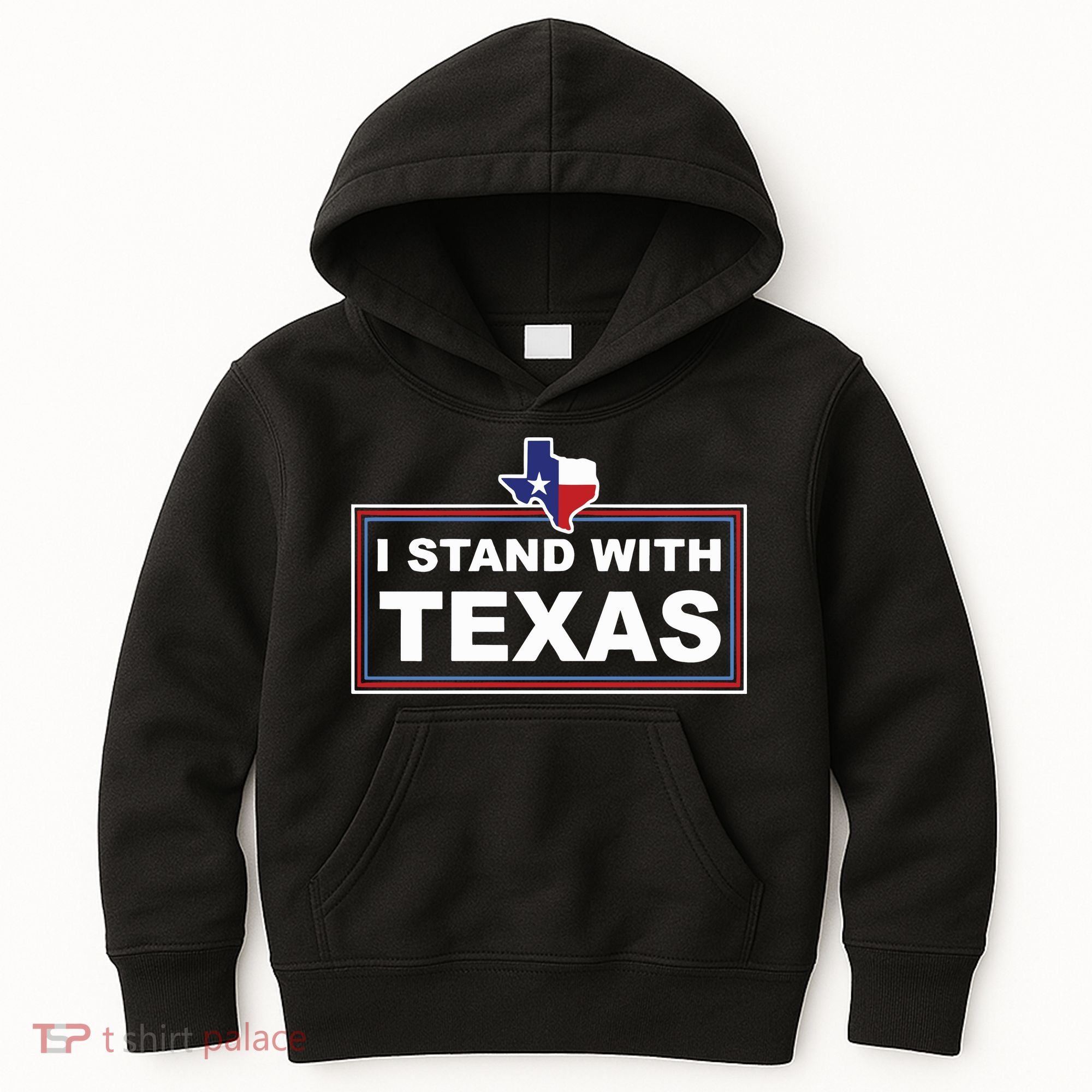 I Stand With Texas Luke Rudkow Kids Hoodie