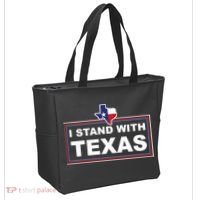 I Stand With Texas Luke Rudkow Tote Bag thumb 2