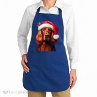 Irish Setter With Santa Hat Christmas Dog Owner Lover Mom Gift Apron thumb 2