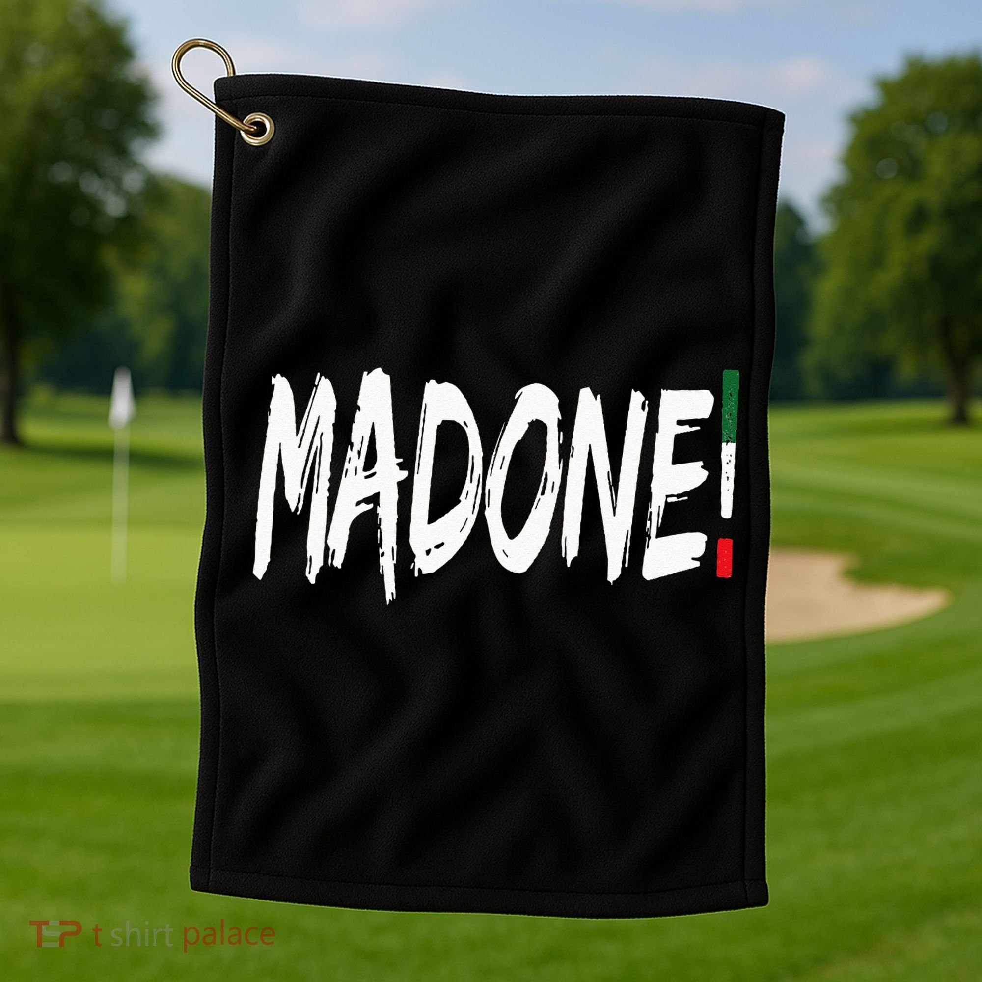 Italian Slang Word Madone Golf Towel