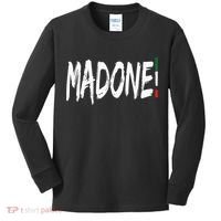 Italian Slang Word Madone Kids Long Sleeve Shirt thumb 0