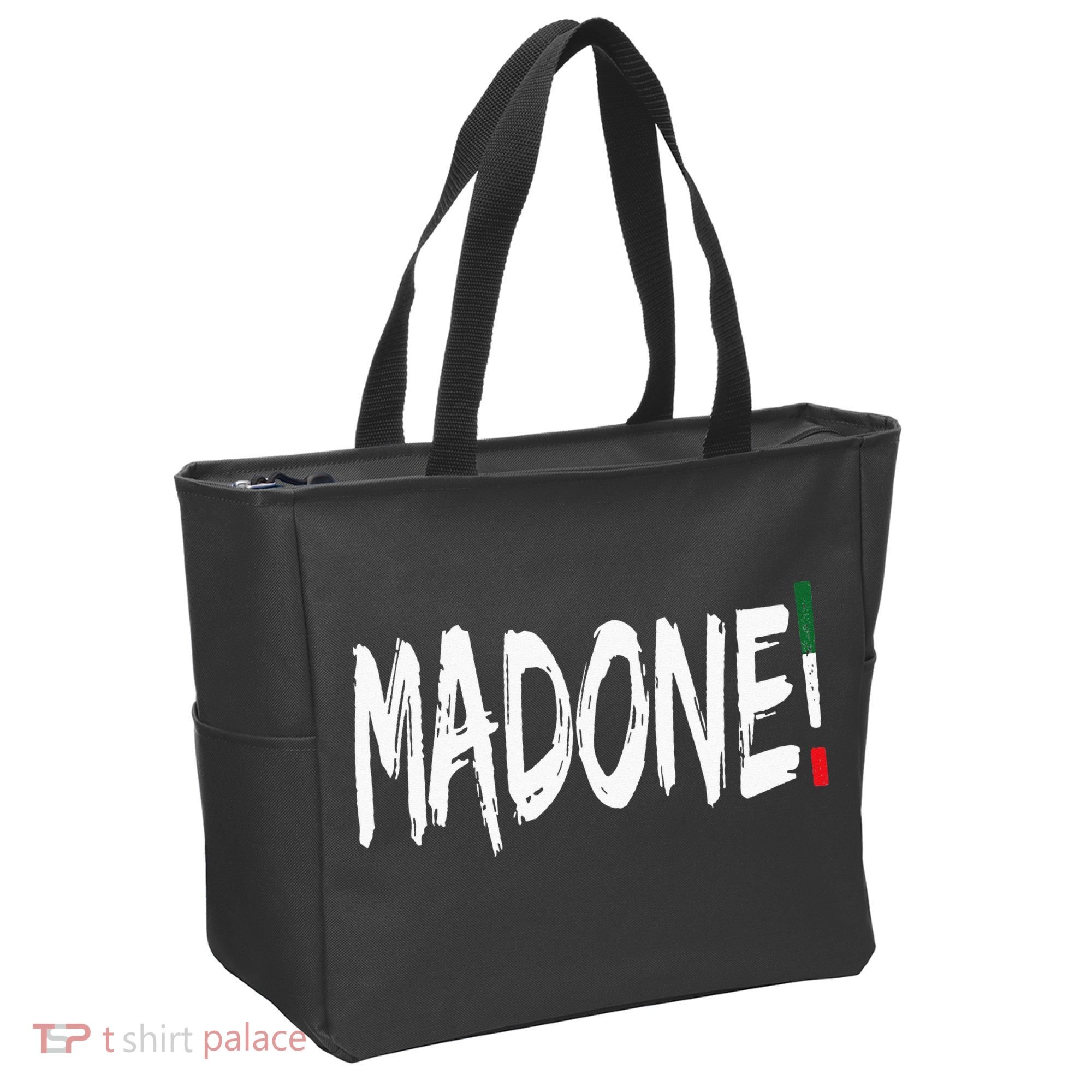 Italian Slang Word Madone Tote Bag