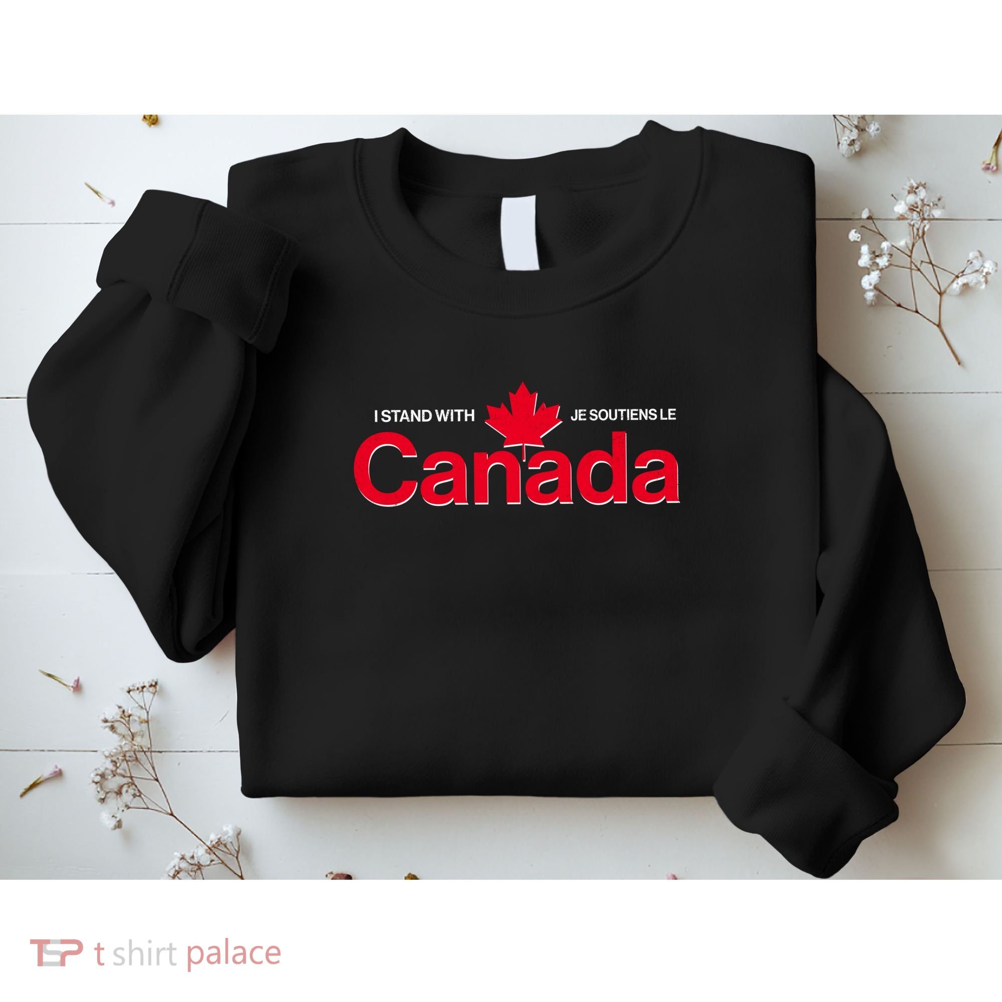 I Stand With Je Soutiens Le Canada English French Sweatshirt